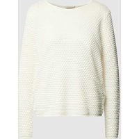 FREE/QUENT Strickpullover mit Strukturmuster Modell 'Dodo' in Offwhite, Größe L von FREE/QUENT