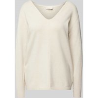 FREE/QUENT Strickpullover mit V-Ausschnitt Modell 'Claura' in Beige, Größe XL FREE/QUENT Strickpullover mit V-Ausschnitt Modell 'Claura' in Beige, Größe XL von FREE/QUENT