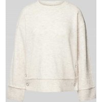 FREE/QUENT Strickpullover mit gerippten Abschlüssen Modell 'MULLE' in Offwhite, Größe XXL von FREE/QUENT