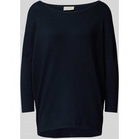 FREE/QUENT Strickpullovr in unifarbenem Design Modell 'JONE' in Marine, Größe XL von FREE/QUENT