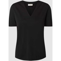 FREE/QUENT T-Shirt mit V-Ausschnitt in Black, Größe XL von FREE/QUENT