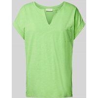 FREE/QUENT T-Shirt mit Brusttasche Modell 'Viva' in Apfel, Größe XS von FREE/QUENT