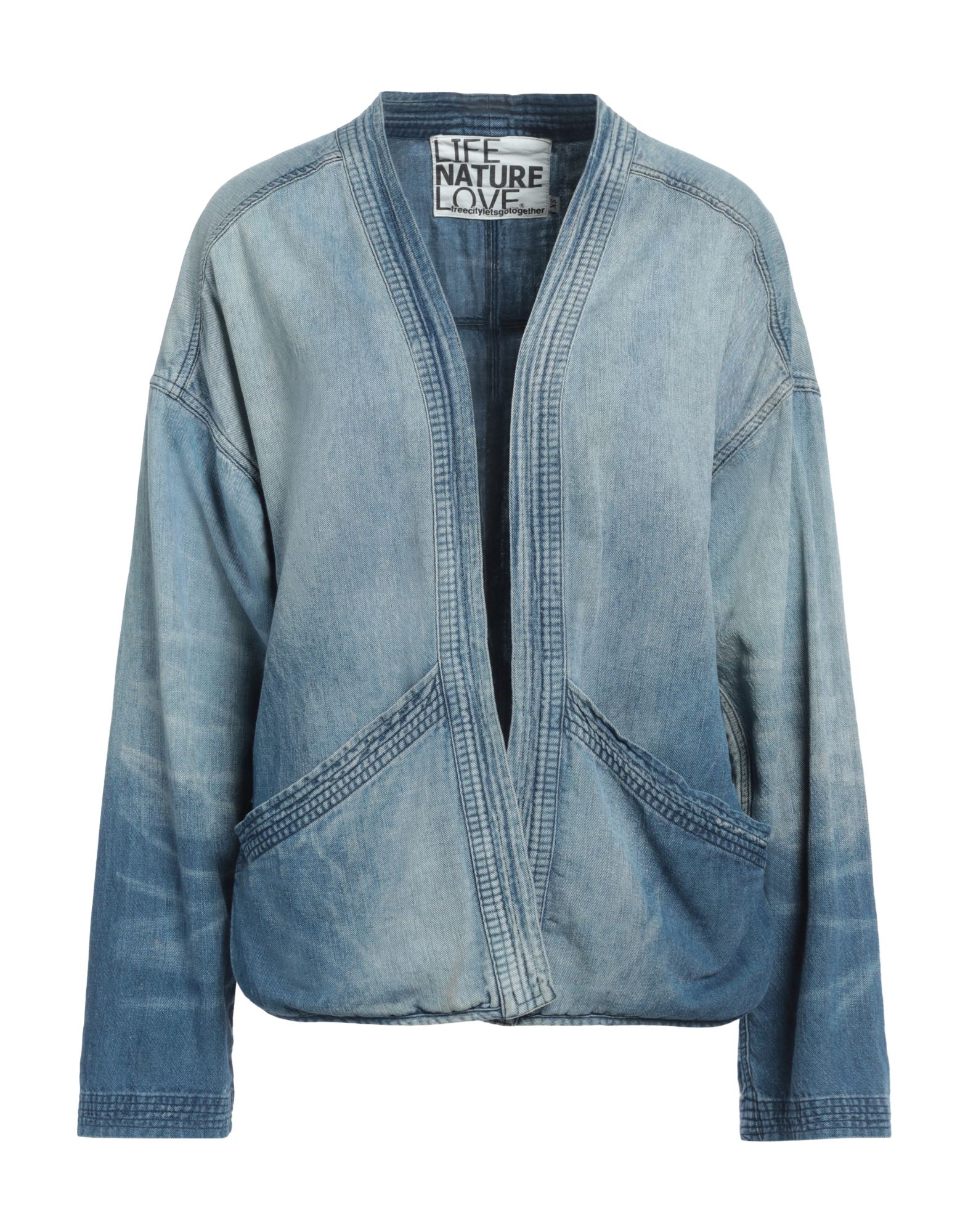 FREE CITY Jeansjacke/-mantel Damen Blau FREE CITY Jeansjacke/-mantel Damen Blau von FREE CITY