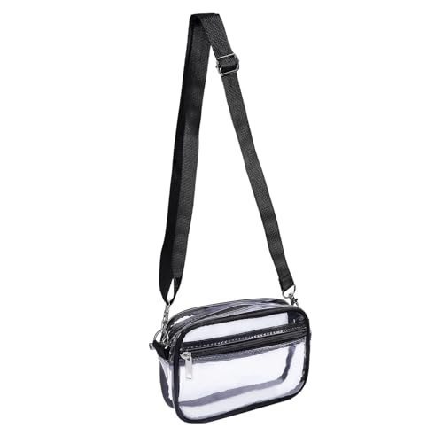 FREEBLOS Transparente Umhängetasche Durchsichtige Konzerttaschen Für Stadionveranstaltungen Große Kapazität Transparente Konzerttasche Für Damen Verstellbarer Schultergurt Geldbörse 21x14x5cm FREEBLOS Transparente Umhängetasche Durchsichtige Konzerttaschen Für Stadionveranstaltungen Große Kapazität Transparente Konzerttasche Für Damen Verstellbarer Schultergurt Geldbörse 21x14x5cm von FREEBLOSS
