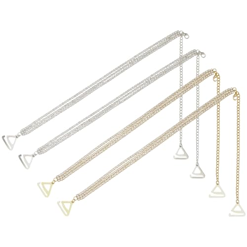 FREEBLOSS 2 Paar BH Träger Mit Strasssteinen Verstellbare Schultergurte Mit Strasssteinen Schulterkette Für Brautkleider Hochzeitskleider Für Damen Gold Silbern Silberfarbig FREEBLOSS 2 Paar BH Träger Mit Strasssteinen Verstellbare Schultergurte Mit Strasssteinen Schulterkette Für Brautkleider Hochzeitskleider Für Damen Gold Silbern Silberfarbig von FREEBLOSS