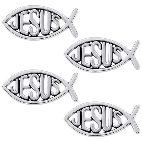 FREEBLOSS 4 Stück Fischbrosche Silberfarben Fisch Anstecknadel Emaille Anstecknadel Anstecknadeln Für Frauen Meerestier Brosche Für Männer Cartoon Fisch Anstecknadeln als Geschenk von FREEBLOSS