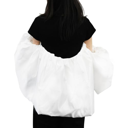 FREEBLOSS Hochzeits Satin Schal Puffärmel Abnehmbare Ärmel Umhang Braut Bolero Abendparty Für Hochzeitskleid Frau 49" x 15.75" von FREEBLOSS