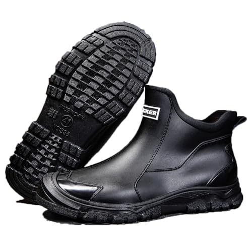 FREECOZYER Wasserdichte Regenstiefel für Herren, Outdoor, Garten, kurze Stiefeletten, Chelsea-Stiefel, Regenschuhe für Erwachsene, Schwarz , 41 1/3 EU FREECOZYER Wasserdichte Regenstiefel für Herren, Outdoor, Garten, kurze Stiefeletten, Chelsea-Stiefel, Regenschuhe für Erwachsene, Schwarz , 41 1/3 EU von FREECOZYER