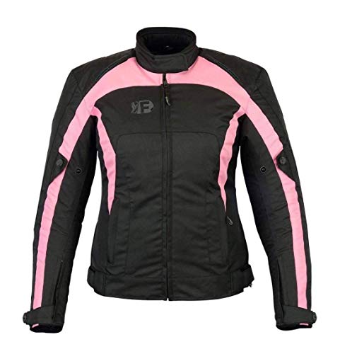 FREEDAY Rider-2 Jacke für Damen, Schwarz/Rosa (M, Rosa/Schwarz) von FREEDAY