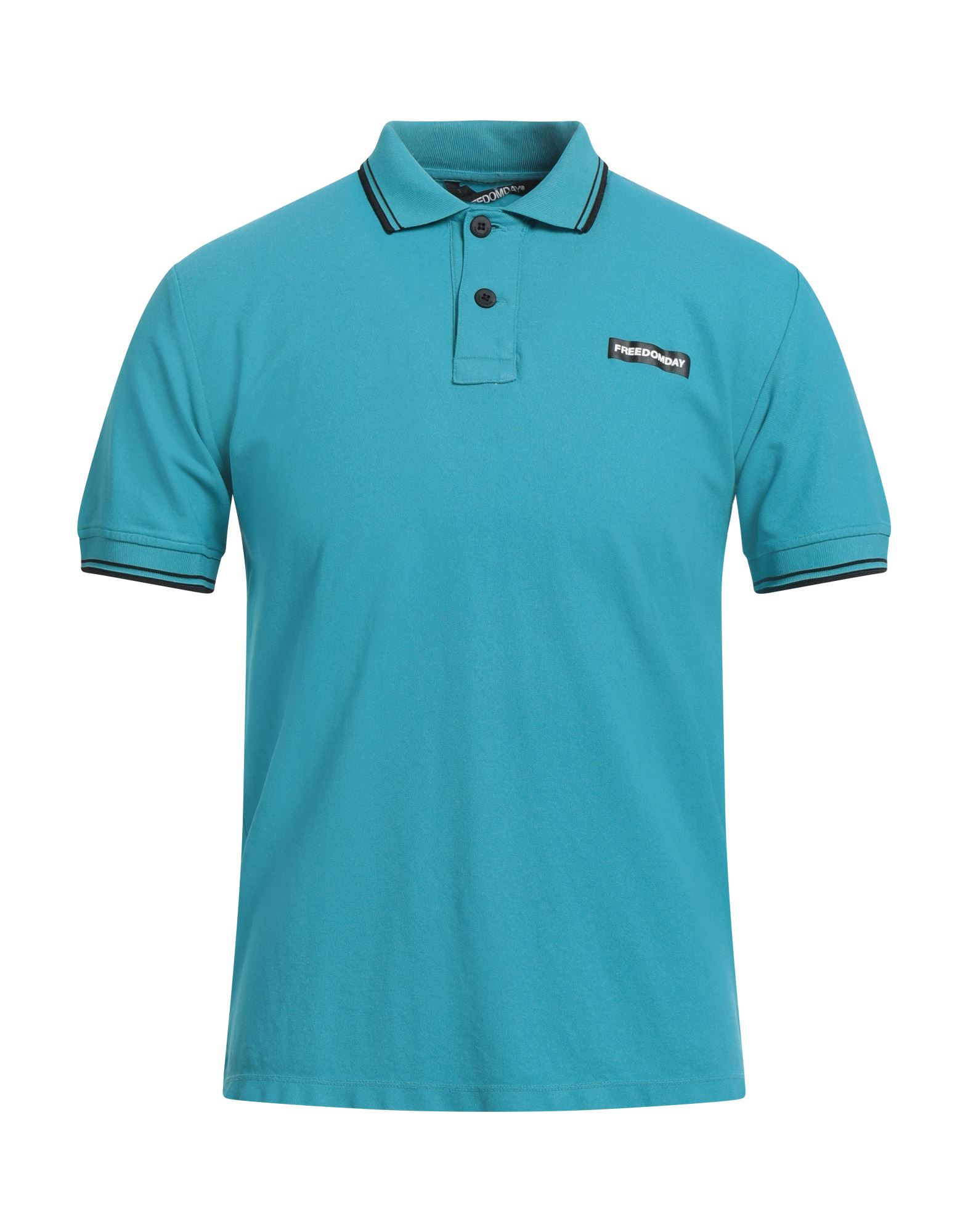 FREEDOMDAY Poloshirt Herren Tūrkis von FREEDOMDAY