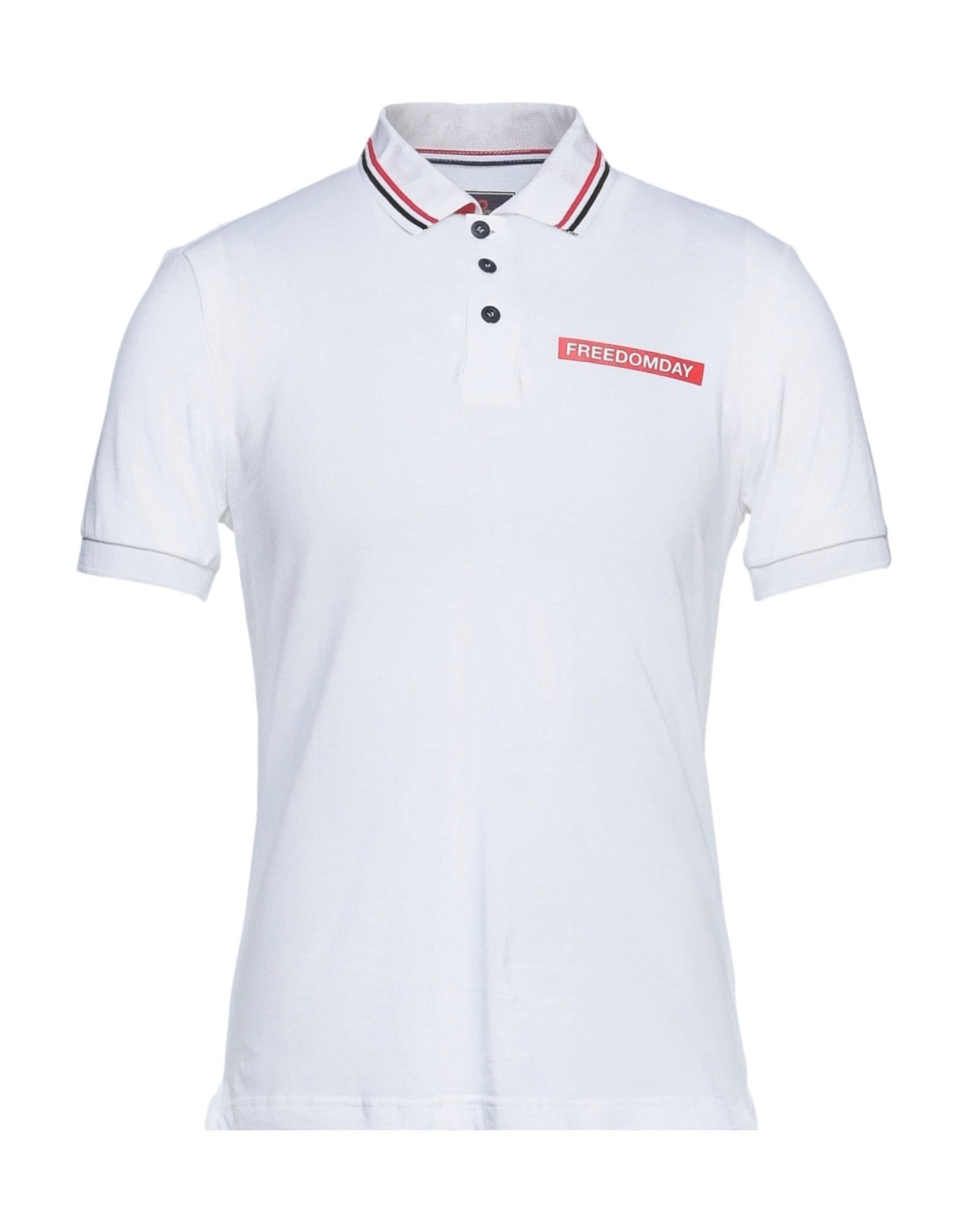 FREEDOMDAY Poloshirt Herren Weiß von FREEDOMDAY