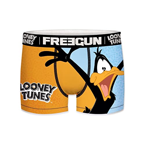 Boxershorts Junge Looney Tunes, Unterwäsche Für Junge Leute, Daffy Duck, Multisport, Orange/Blau, 8/10 Jahre von FREEGUN