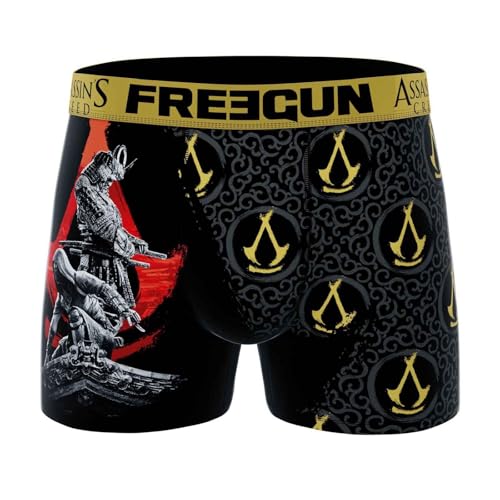 FREEGUN Ass. Creed Herren-Boxershorts, goldfarben, L von FREEGUN