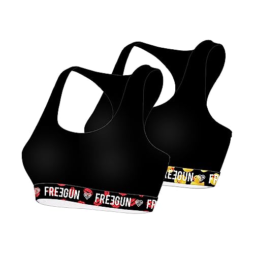 FREEGUN Bikini Damen Ultraweich, Sport bh, Bequem, Angenehm (2er Pack) von FREEGUN