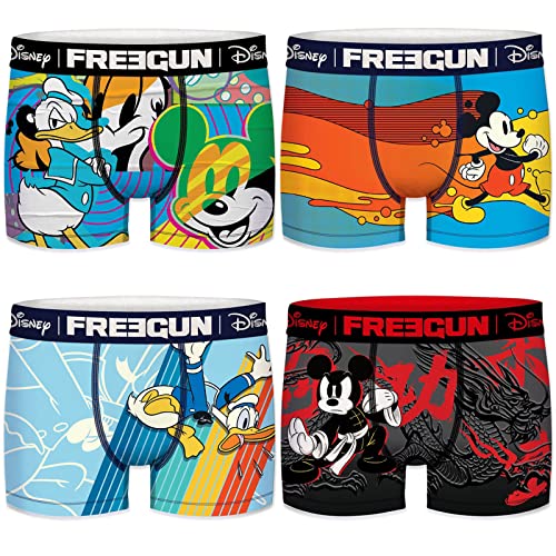 FREEGUN Boxershorts für Jungen, Disney, Mickey Mouse, 4 Stück, Pack 02, 14-16 Jahre von FREEGUN