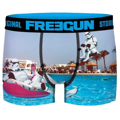FREEGUN Calecon Herren Boxershorts Mikrofaser Stormtrooper, Jump Pool, M von FREEGUN