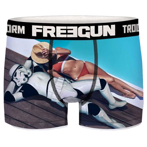 FREEGUN Calecon Herren Boxershorts Mikrofaser Stormtrooper, Pool Stt5, L von FREEGUN