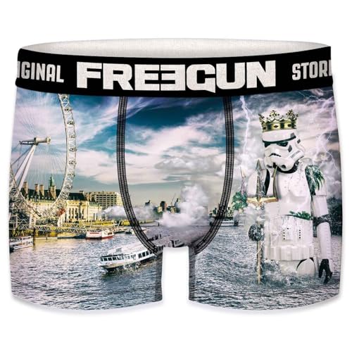FREEGUN Calecon Herren Boxershorts Mikrofaser Stormtrooper, Poseidontrooper, M von FREEGUN