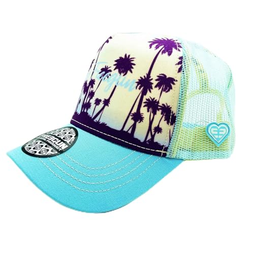 FREEGUN Cap für Erwachsene, Trucker, Herren oder Damen, Racing, Manga, Sommer, Summer Palme, One size von FREEGUN