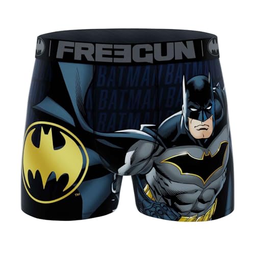 FREEGUN DC Comics Batman Gotham City Boxershorts für Herren (S, Batman Grey DC23), Batman Grey DC23, S von FREEGUN