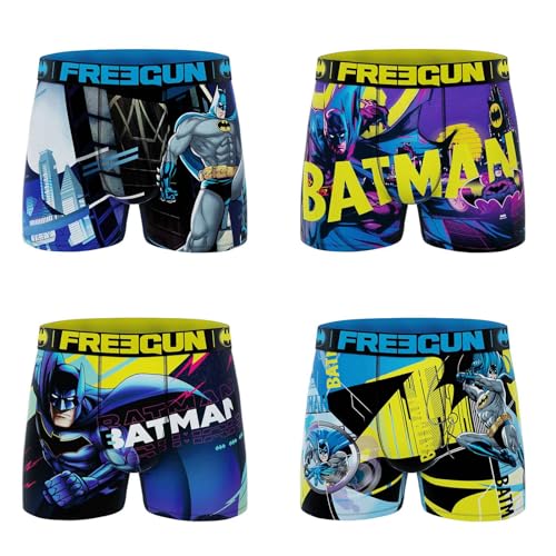 FREEGUN DC Comics Herren Boxershorts Batman Gotham City, 4er-Pack DC22, L von FREEGUN