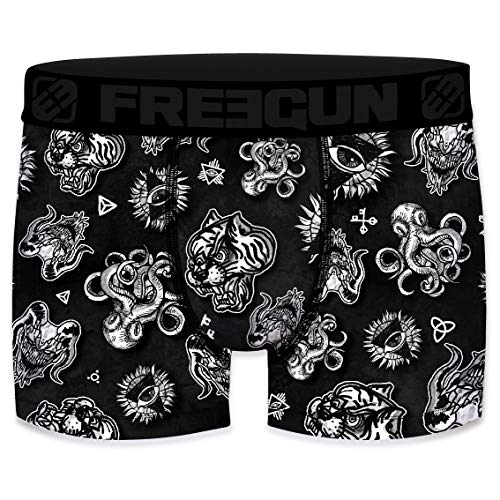 FREEGUN Herren Boxershorts, Wildlife-Edition 30x Verschiedene MEGA-Designs (Crazy Animals, M/5/48) von FREEGUN