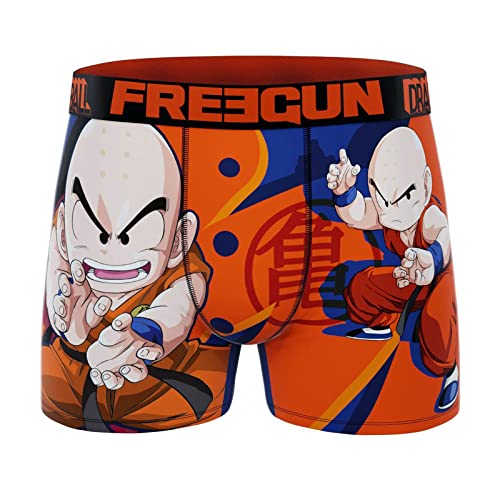 FREEGUN Herren-Boxershorts Dragon Ball, Krilin5, L von FREEGUN