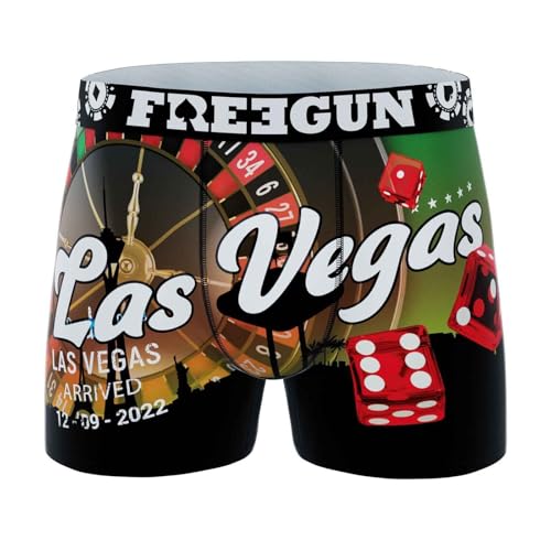 FREEGUN Herren-Boxershorts Las Vegas Collection, Rad A65, M von FREEGUN
