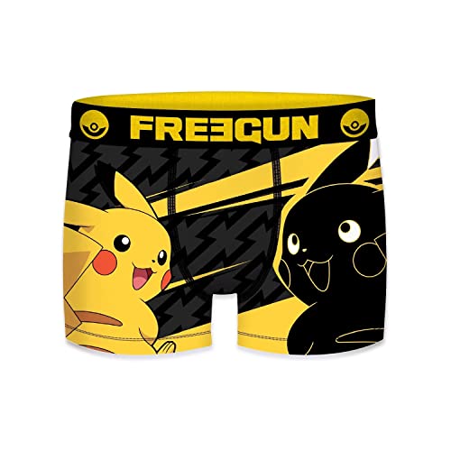 Boxershorts Junge Pokemon, Unterwäsche Für Junge Leute, Pikachu, Multisport, Gelb Schwarz, 12/14 Jahre von FREEGUN