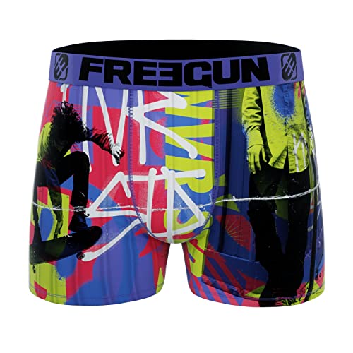 Unterwäsche Für Junge Leute Leicht, Boxershorts Junge, Springen, Atmungsaktiv, Lila Grün, 10/12 Jahre von FREEGUN