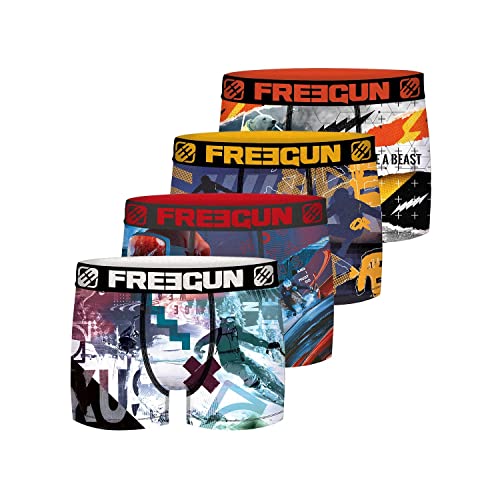 Unterwäsche Für Junge Leute Luftiges Netzgewebe, Boxershorts Junge, Langlebig, Ohne Verformung (4er Pack), Mehrfarbig, 8/10 Jahre von FREEGUN