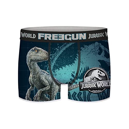 Boxershorts Junge Jurassic, Unterwäsche Für Junge Leute, Raptoren, Leicht, Blau, 12/14 Jahre von FREEGUN