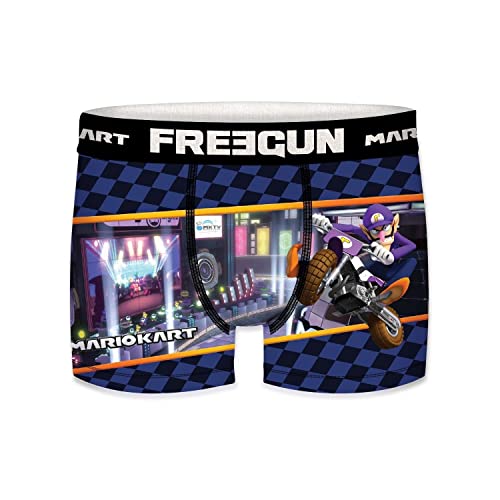 Boxershorts Junge Mario Kart, Unterwäsche Für Junge Leute, Waluigi, Leicht, Lila/Schwarz, 12/14 Jahre von FREEGUN