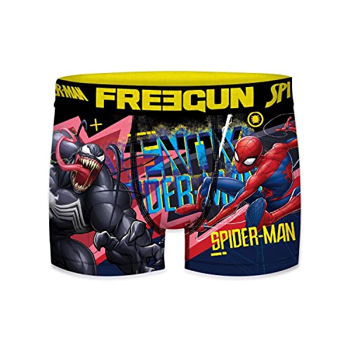 Unterwäsche Für Junge Leute Ultimate Spider-Man, Boxershorts Junge, Spiderman-Gift, Langlebig, Rot/Schwarz/Blau, 12/14 Jahre von FREEGUN