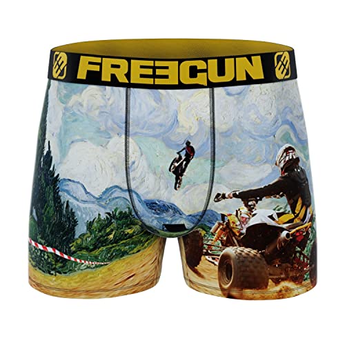 Boxershorts Junge Strapazierfähig, Unterwäsche Für Junge Leute, Van Quad, Stretch, Blau Grün, 10/12 Jahre von FREEGUN