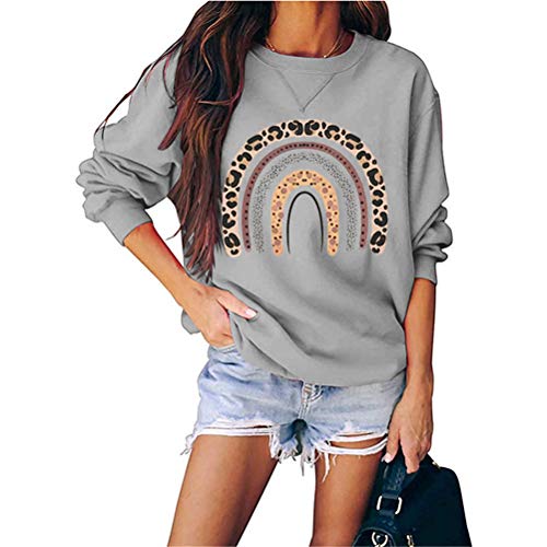 Rose Apotheker-Sweatshirt für Damen, handgefertigt mit sorgfältigem Buchstabendruck, Rundhalsausschnitt Gr. 48, hellgrau von FREEPPCC