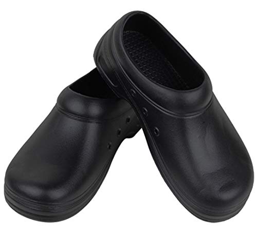 FREEUP Arbeitsschuhe Küche rutschfest Arbeitsschuhe küchenschuhe,Black,37EU von FREEUP