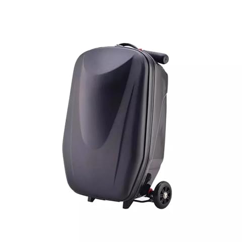FREOJGU Rucksack-Trolley Gepäcktasche Koffer mit Rädern Skateboard Handgepäck Reisetrolley Mann Frauen Gepäck(Black) von FREOJGU