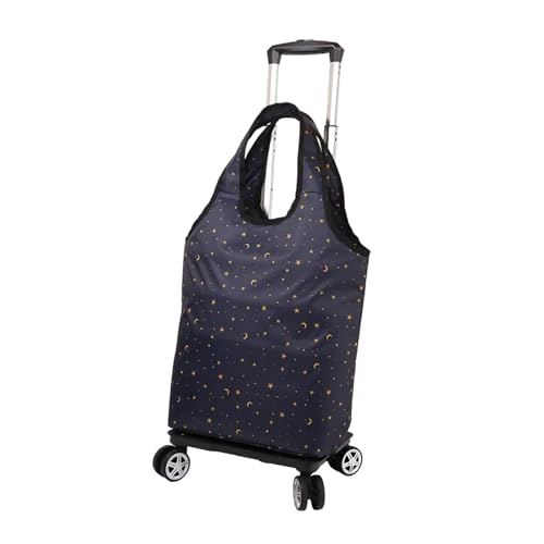 FREOJGU Rucksack-Trolley Reisetasche Koffer Multifunktional Mit Rädern Rädern Rucksack Einkaufswagen for Gemüse Regenschirm Erwachsene(Gray) von FREOJGU