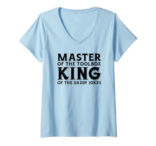 Damen Master of the Toolbox King of the Daddy Witze Funny Tool Dad T-Shirt mit V-Ausschnitt Damen Master of the Toolbox King of the Daddy Witze Funny Tool Dad T-Shirt mit V-Ausschnitt von FRESAN Dad Fixing Force Fun Handyman Father’s Day