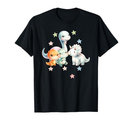 Gruppe von Baby-Dinosauriern Little Dino Meeting T-Shirt von FRESAN Little Dinosours Babysaurus Dino