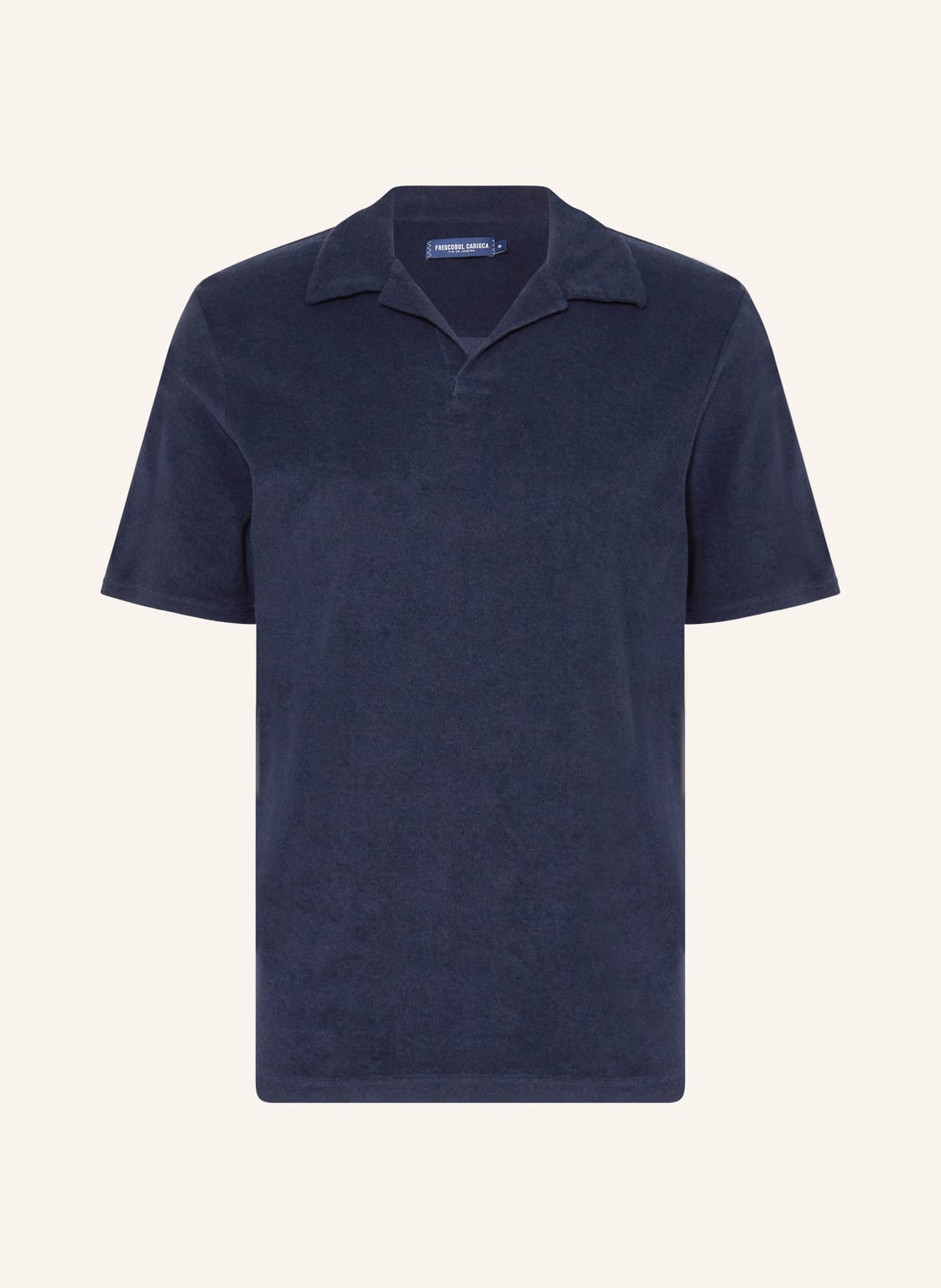 Frescobol Carioca Frottee-Poloshirt blau von FRESCOBOL CARIOCA