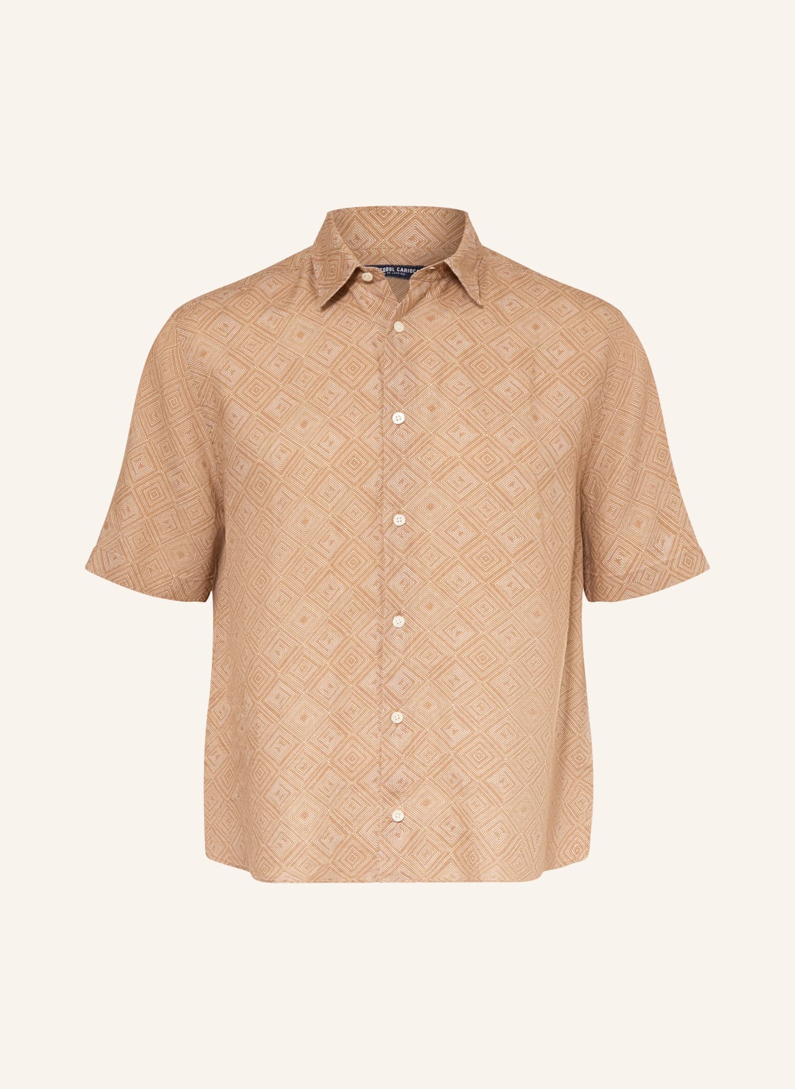 Frescobol Carioca Kurzarm-Hemd Castro Relaxed Fit Aus Leinen braun Frescobol Carioca Kurzarm-Hemd Castro Relaxed Fit Aus Leinen braun von FRESCOBOL CARIOCA