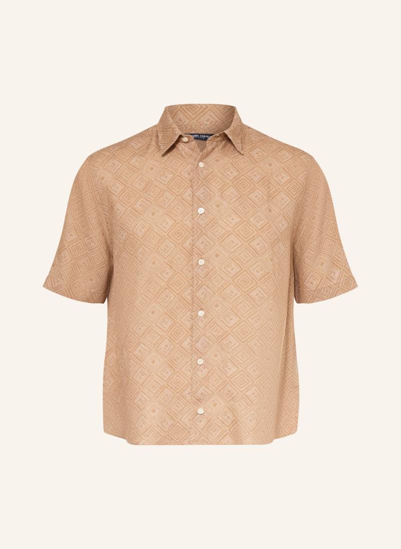 Frescobol Carioca Kurzarm-Hemd Castro Relaxed Fit Aus Leinen braun Frescobol Carioca Kurzarm-Hemd Castro Relaxed Fit Aus Leinen braun von FRESCOBOL CARIOCA