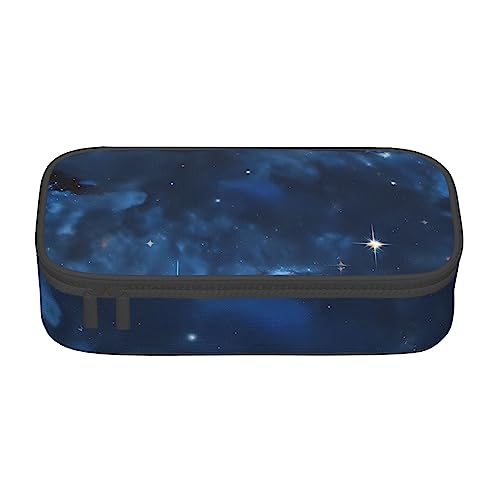 FRESQA Blaue Galaxie großes Fassungsvermögen, langlebiges Fach, Schreibwaren, Stiftebox, Blue Galaxy, Einheitsgröße, Schlüsselhülle von FRESQA