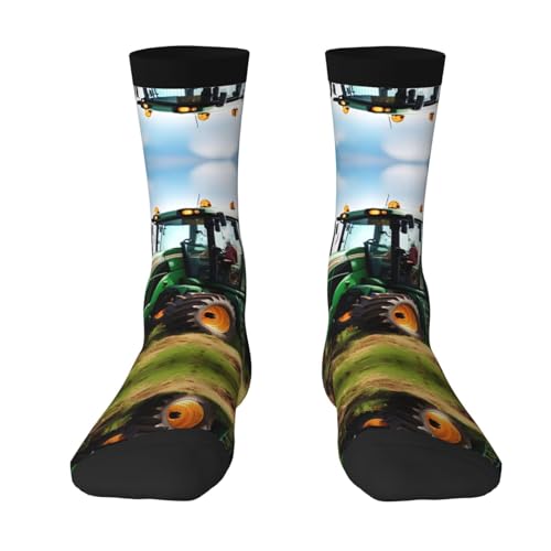 FRESQA Company Farm Traktor Unisex Erwachsene Socken, vielseitige Sportsocken und lässige Socken ohne Absatz, für den täglichen Gebrauch und Training, Company Farm Traktor, Einheitsgr��e von FRESQA