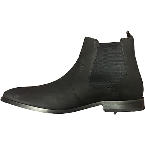FRETZ men SVEN Stiefeletten Chelsea Schohe Boot Schwarz noir MATT (Schwarz Matt, EU Schuhgrößensystem, Erwachsene, Herren, Numerisch, M, 45) von FRETZ men