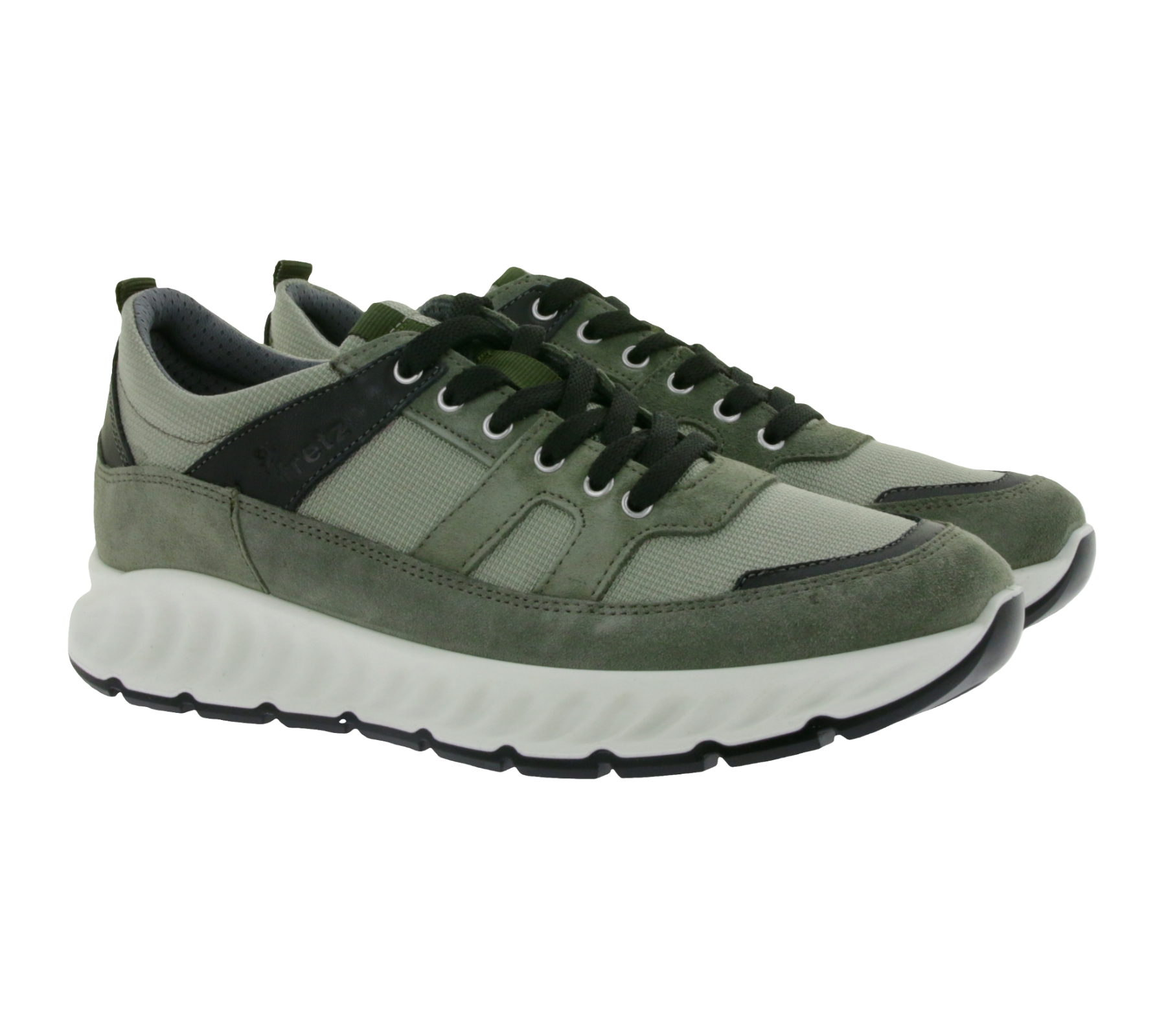 FRETZ men Saul Herren Sport-Schuhe mit Shock-Absorber Sneaker Made in Italy 6010.7889 16 Grau/Grün von FRETZ men