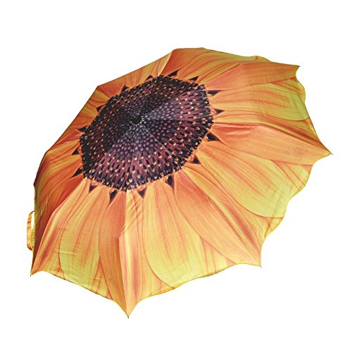 FRGMNT Faltbarer , einzigartig, elegant, Sonnenblume, mit Sonnenblume, für Frauen, gelb, 23.6cm von FRGMNT