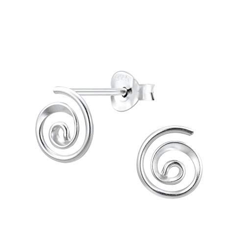 FRIEDA + PAUL Spirale Symbol Geo Basic Damen Frauen Mädchen Ohrstecker Ohrringe 925 Sterling Silber anlaufgeschützt Schmuckbox von FRIEDA PAUL 925 STERLING SILBER